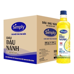 DẦU ĐẬU NÀNH SIMPLY NGUYÊN CHẤT 1 LÍT - DẦU ĂN