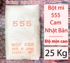 BỘT MÌ NHẬT 555 CAM 25KG – BỘT BÁNH MÌ, BÁNH BAO, MÌ SỢI