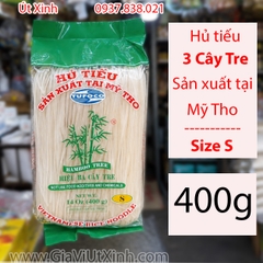 HỦ TIẾU KHÔ MỸ THO BA CÂY TRE TUFOCO 400G – SỢI NHỎ SIZE S