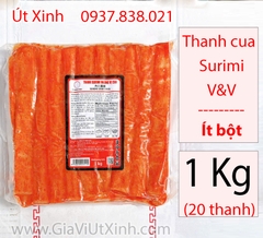 THANH CUA SURIMI V&V 1KG (20 THANH) – ÍT BỘT, ĂN LẨU, CHIÊN, SUSHI