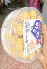 BÁNH HẠNH NHÂN MACAU UDK 280G - HỘP TRÒN NHẬP KHẨU