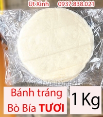 BÁNH TRÁNG BÒ BÍA TƯƠI 1KG – FRESH SPRING ROLL WRAPPER