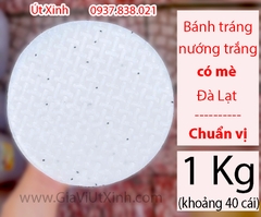 BÁNH TRÁNG NƯỚNG TRẮNG CÓ MÈ ĐÀ LẠT 1KG – KHOẢNG 40 CÁI