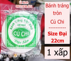 BÁNH TRÁNG TRÒN CỦ CHI SIZE ĐẠI 22CM - CU CHI RICE PAPER