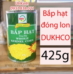 BẮP HẠT ĐÓNG LON DUKHCO 425G - DUKHCO WHOLE KERNEL CORN
