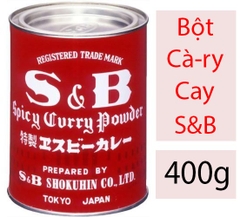 BỘT CÀ-RY CAY S&B NHẬT BẢN 400G - JAPAN SPICY CURRY POWDER