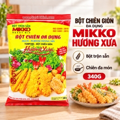 BỘT CHIÊN GIÒN MIKKO HƯƠNG XƯA 340G – BỘT TEMPURA, MULTI-PURPOSE FRYING MIX [NT]