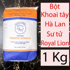 BỘT KHOAI TÂY HÀ LAN SƯ TỬ ROYAL LION 500G- 1KG- 25Kg - ROYAL LION POTATO STARCH