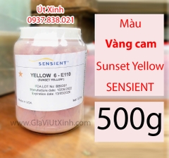 BỘT MÀU VÀNG CAM SUNSET YELLOW SENSIENT 500G - YELLOW 6-E110