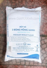 BỘT MÌ CAO CẤP 3 BÔNG HỒNG XANH 25KG - PROTEIN 9.0%-12.0%