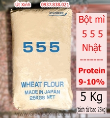 BỘT MÌ NHẬT 555 1KG- 3KG- 5KG - JAPAN WHEAT FLOUR, CHẤT LƯỢNG CAO LÀM BÁNH