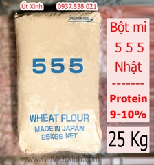 BỘT MÌ NHẬT 555 25KG - JAPAN WHEAT FLOUR, CHẤT LƯỢNG CAO LÀM BÁNH
