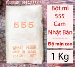 BỘT MÌ NHẬT 555 CAM (1KG– 3KG– 5KG)– BỘT BÁNH MÌ, BÁNH BAO, MÌ SỢI
