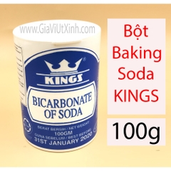 BỘT NỞ BAKING SODA KINGS 100G - MALAYSIA BICARBONATE OF SODA - NATRIUM BIKARBONAT