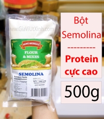 BỘT SEMOLINA AUNT MICHELLE INDIA 500G - BỘT LÚA MÌ CỨNG ẤN ĐỘ 500G