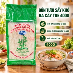 BÚN TƯƠI SẤY KHÔ BA CÂY TRE 400G – ĐẶC SẢN MỸ THO
