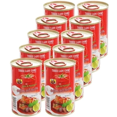 CÁ MÒI SỐT CÀ 3 CÔ GÁI 155G - CÁ HỘP (10 HỘP/LỐC)