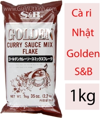CÀ RI NHẬT BẢN GOLDEN S&B 1KG - JAPAN CURRY SAUCE MIX FLAKE