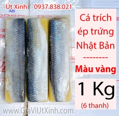 CÁ TRÍCH ÉP TRỨNG MÀU VÀNG NHẬT BẢN (1KG – 6 THANH) – SUSHI SASHIMI