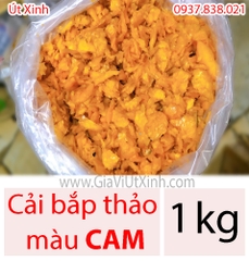 CẢI BẮP THẢO MÀU CAM 1KG - CẢI XÁ BẤU - CẢI TĂNG XẠI HỦ TIẾU