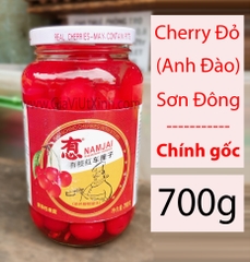 CHERRY ĐỎ NGÂM 700G - QUẢ ANH ĐÀO - NAMJAI MARASCHINO CHERRIES