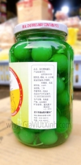 CHERRY XANH NGÂM 710G - QUẢ ANH ĐÀO XANH - CANNED GREEN CHERRY WITH OUT STEM