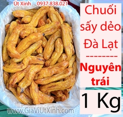 CHUỐI SẤY DẺO ĐÀ LẠT 500G- 1KG - NGUYÊN TRÁI- NGỌT TỰ NHIÊN- KHÔNG ĐƯỜNG