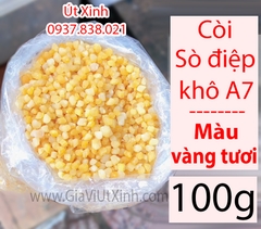 CỒI SÒ ĐIỆP KHÔ 100G - 250G - 500G - SCALLOP ADDUCTOR MUSCLE - A7 (MÀU VÀNG TƯƠI)