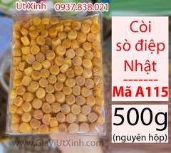 CỒI (CÒI) SÒ ĐIỆP NHẬT KHÔ 500G - SCALLOP ADDUCTOR MUSCLE - MÃ A115