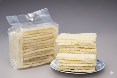 CƠM CHÁY VUÔNG CHƯA CHIÊN 1KG - RAW SQUARE SCORCHED RICE