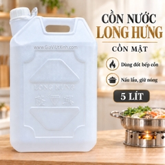 CỒN NƯỚC LONG HƯNG 5 LÍT – CỒN MẬT ĐỐT BẾP CỒN, NẤU LẨU