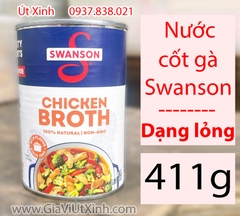 NƯỚC DÙNG GÀ SWANSON 411G – CHICKEN BROTH MỸ – DẠNG LỎNG NON-GMO