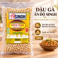ĐẬU GÀ ẤN ĐỘ SINGH 1KG – CHICK PEAS KABULI CHANA - ĐẬU RĂNG NGỰA TRẮNG