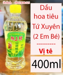 DẦU HOA TIÊU CAY TÊ (2 EM BÉ) 400ML - SHU SHANG XIAN - SICHUAN PEPPER OIL