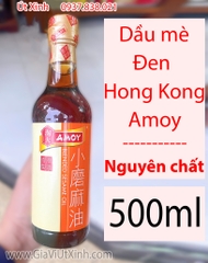 DẦU MÈ ĐEN HONG KONG AMOY 500ML - BLENDED SESAME OIL - NGUYÊN CHẤT