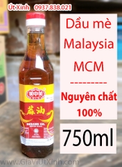 DẦU MÈ MALAYSIA MCM 750ML - SESAME OIL MINYAK BIJAN - DẦU MÈ MÃ LAI