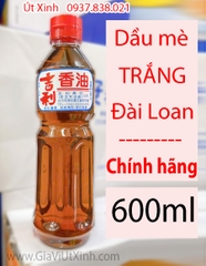 DẦU MÈ TRẮNG ĐÀI LOAN 600ML - TAIWANESE WHITE SESAME OIL