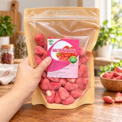 DÂU TÂY SẤY GIÒN NTV 250G – DÂU TÂY SẤY KHÔ ĂN LIỀN