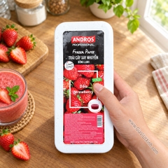 DÂU TÂY XAY NHUYỄN ĐÔNG LẠNH ANDROS 1KG – STRAWBERRY FROZEN PUREE