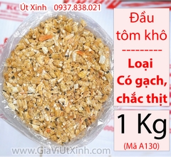 ĐẦU TÔM KHÔ CÓ GẠCH (CHẮC THỊT) NẤU CANH- NƯỚC DÙNG - 500G-1KG