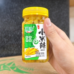 ỚT XANH MUỐI GIÒN XIANG RU 300G - ỚT HIỂM NGÂM CHUA TRUNG QUỐC