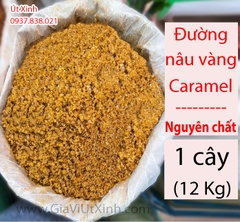 ĐƯỜNG NÂU VÀNG CARAMEL - ĐƯỜNG MẬT MÍA NGUYÊN CHẤT - 12KG NGUYÊN CÂY