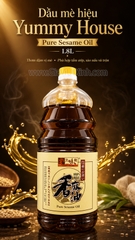 DẦU MÈ YUMMY HOUSE 1,8L - DẦU MÈ NGUYÊN CHẤT HONG KONG