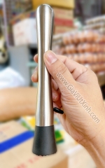 CHÀY DẦM PHA CHẾ INOX 21CM – ĐẦU NHỰA – DÙNG CHO BAR, COCKTAIL