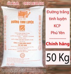 ĐƯỜNG TINH LUYỆN KCP 50KG - ĐƯỜNG CÁT TRẮNG PHÚ YÊN NGUYÊN BAO