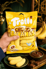 BÁNH TROLLI CHOCO BANANAS 150G – BÁNH CHUỐI NHÂN SOCOLA NHẬP KHẨU ĐỨC