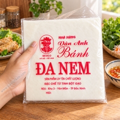 BÁNH ĐA NEM VUÔNG VÂN ANH - BÁNH TRÁNG CUỐN CHẢ GIÒ (30 LÁ/XẤP)