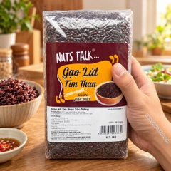 GẠO LỨT TÍM THAN SÓC TRĂNG NUTS TALK 1KG – GẠO LỨT TÍM ĐEN NGUYÊN HẠT
