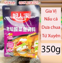 GIA VỊ NẤU CÁ DƯA CHUA TỨ XUYÊN HAORENJIA 350G