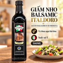 GIẤM NHO BALSAMIC ITALDORO 500ML – DẤM ACETO BALSAMICO DI MODENA